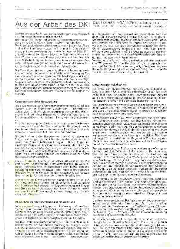 Vorschauseite 2: Neureglung des Bereitschaftsdienstes