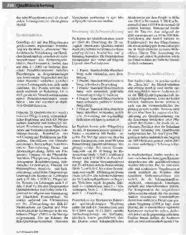 Vorschauseite 2: Mehr Qualität in der Häuslichen Pflege -Ergebnisse eines Modellprojekts