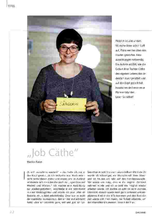 Vorschauseite 1: Job Cäthe