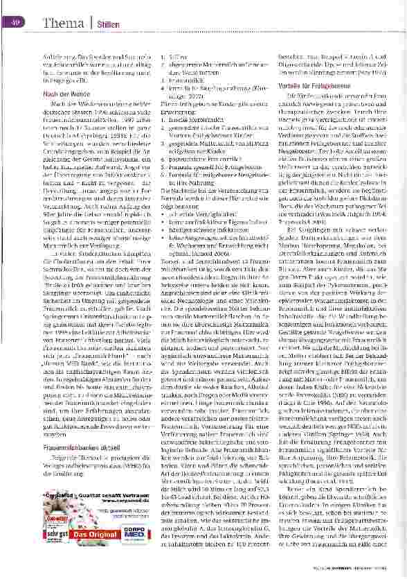 Vorschauseite 3: Von der Amme zur Frauenmilchbank