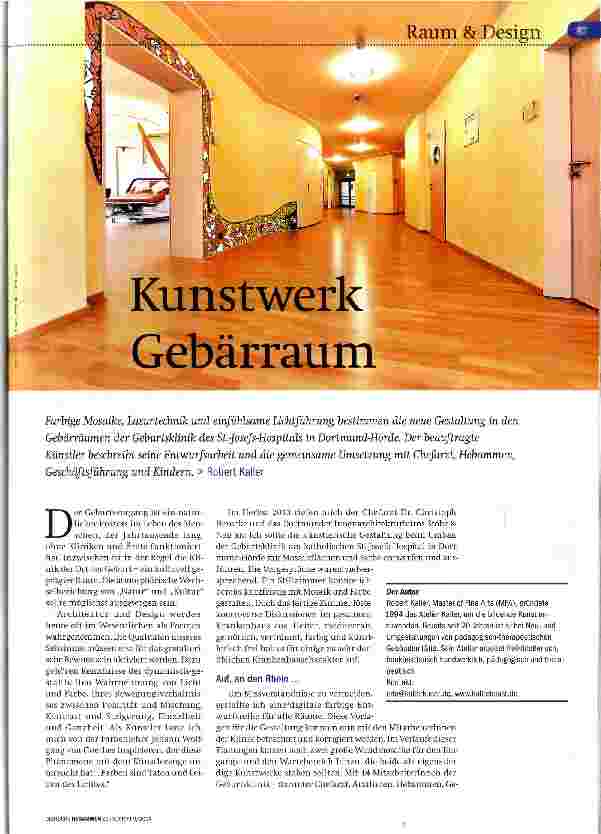 Vorschauseite 1: Kunstwerk Gebärraum