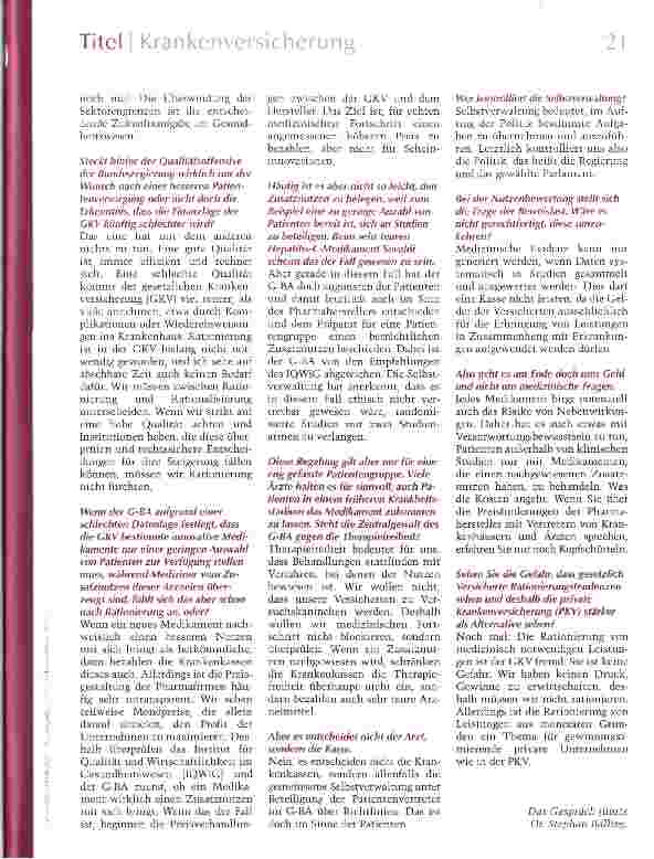 Vorschauseite 3: Transparenz statt Kontrolle