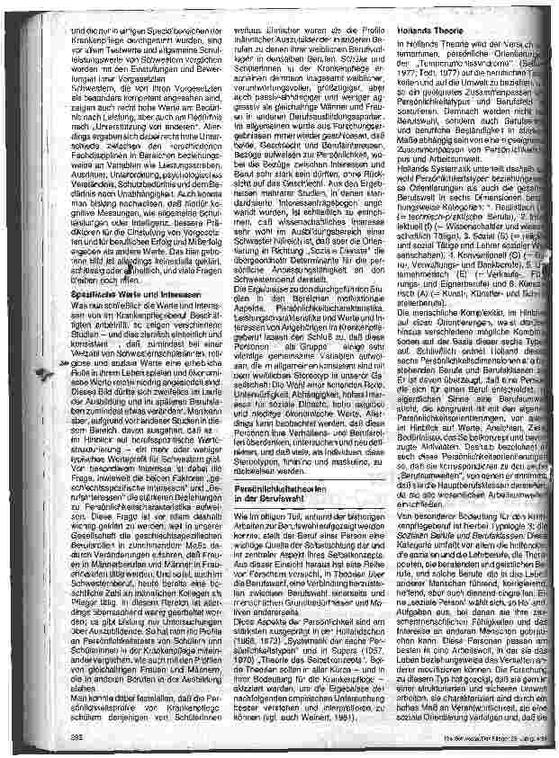 Vorschauseite 4: Die Rolle der Persönlichkeit in Berufswahl und Spezialisierung aufgezeichnet am Beispiel des Krankenpflegeberufes