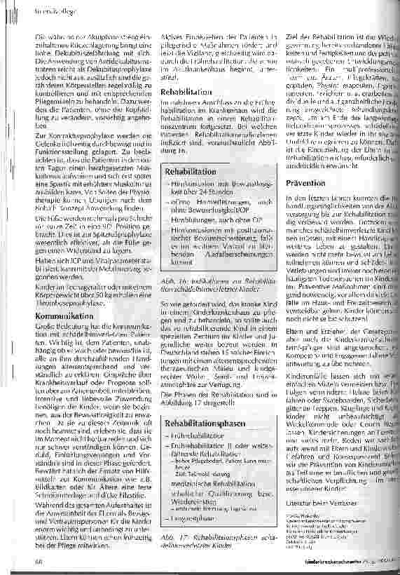 Vorschauseite 6: Zur Pflege schädelhirnverletzter Kinder