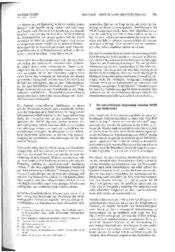 Vorschauseite 4: Arbeit für Schwerstmehrfachbehinderte?