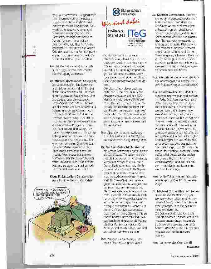 Vorschauseite 3: Der biologische Aspekt der DatenEin IT-Leiter und ein Oberarzt entwickeln gemeinsam Steuerungswerkzeuge für ihr Krankenhaus