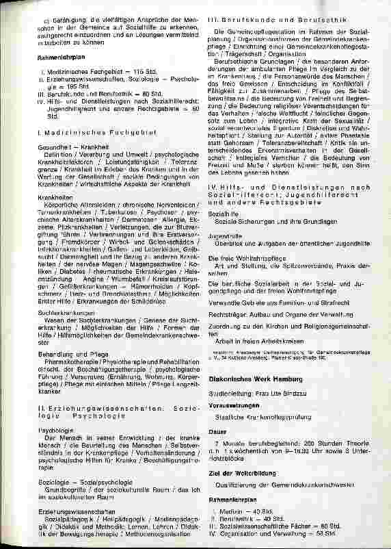 Vorschauseite 3: Die Gemeindekrankenpflege heute Fachkrankenschwester/Pfleger für Gemeindekrankenpflege