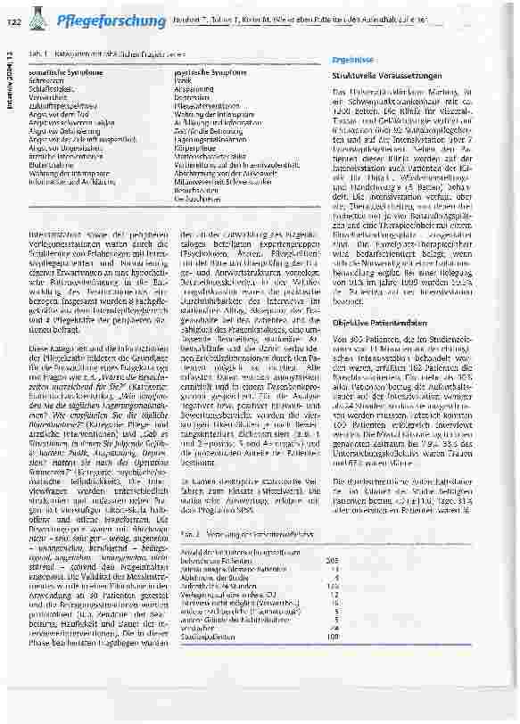Vorschauseite 3: Wie erleben Patienten den Aufenthalt auf einer chirurgischen Intensivstation? Eine prospektive Beobachtungsstudie aus Sicht der Pflege