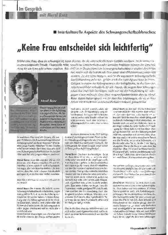 Vorschauseite 1: Keine Frau entscheidet sich leichtfertig