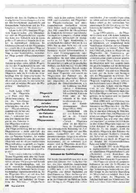 Vorschauseite 2: Pflegevisite Eine empirische Begriffsdefinition