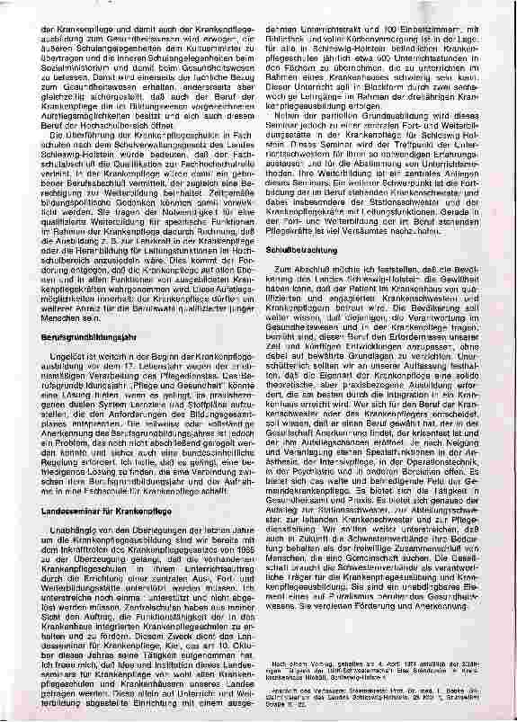 Vorschauseite 3: Reform oder Weiterentwicklung in der Krankenpflegeausbildung