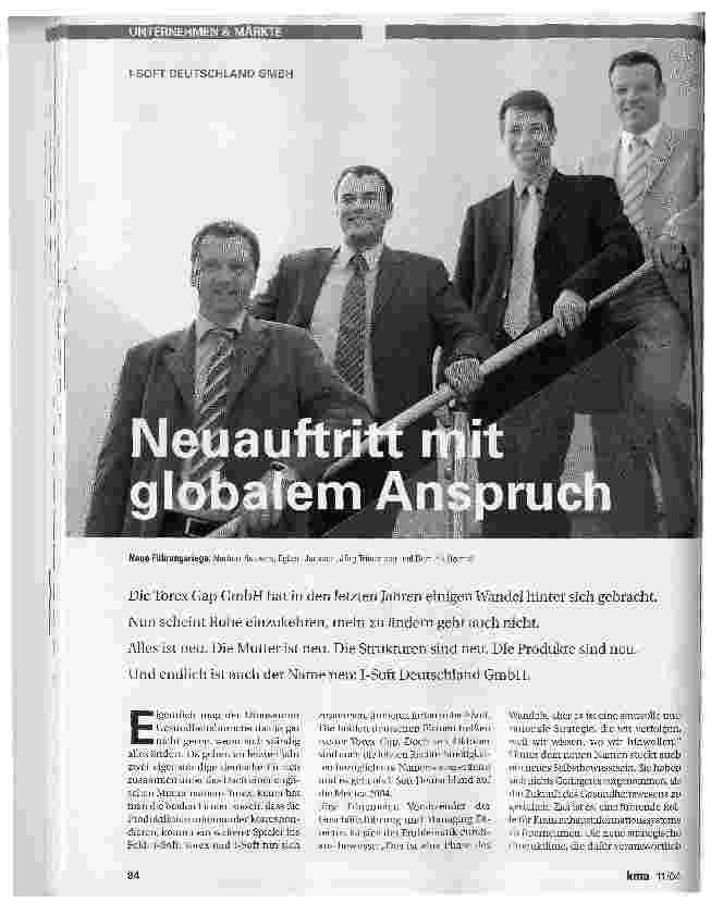 Vorschauseite 1: Neuauftritt mit globalem Anspruch