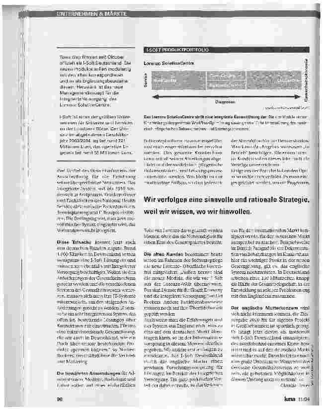 Vorschauseite 3: Neuauftritt mit globalem Anspruch