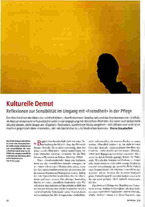 Vorschauseite 1: Kulturelle Demut