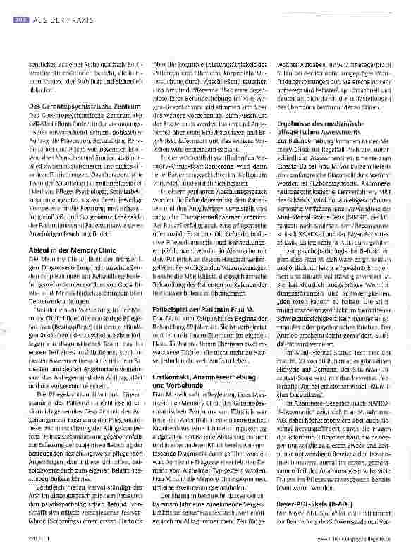 Vorschauseite 2: Potenziale der Pflege