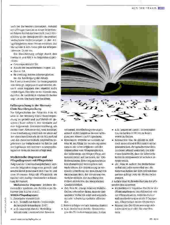 Vorschauseite 3: Potenziale der Pflege