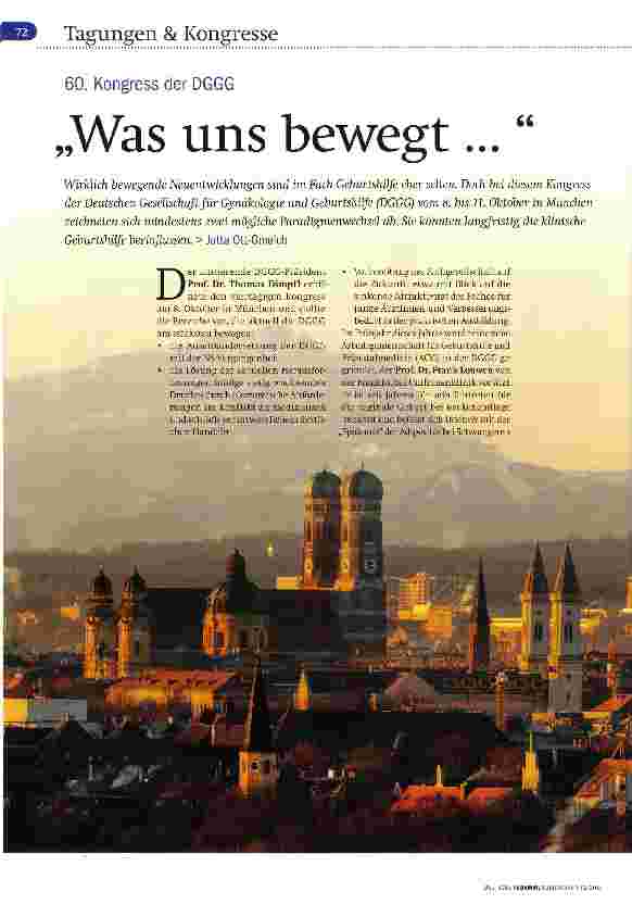 Vorschauseite 1: Was uns bewegt