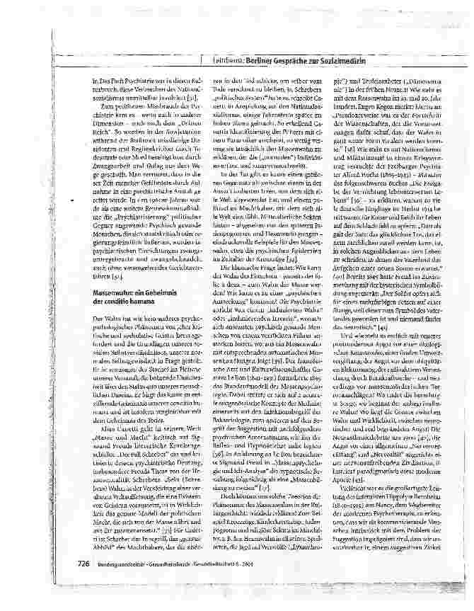 Vorschauseite 4: Zur Kulturgeschichte der Psychiatrie