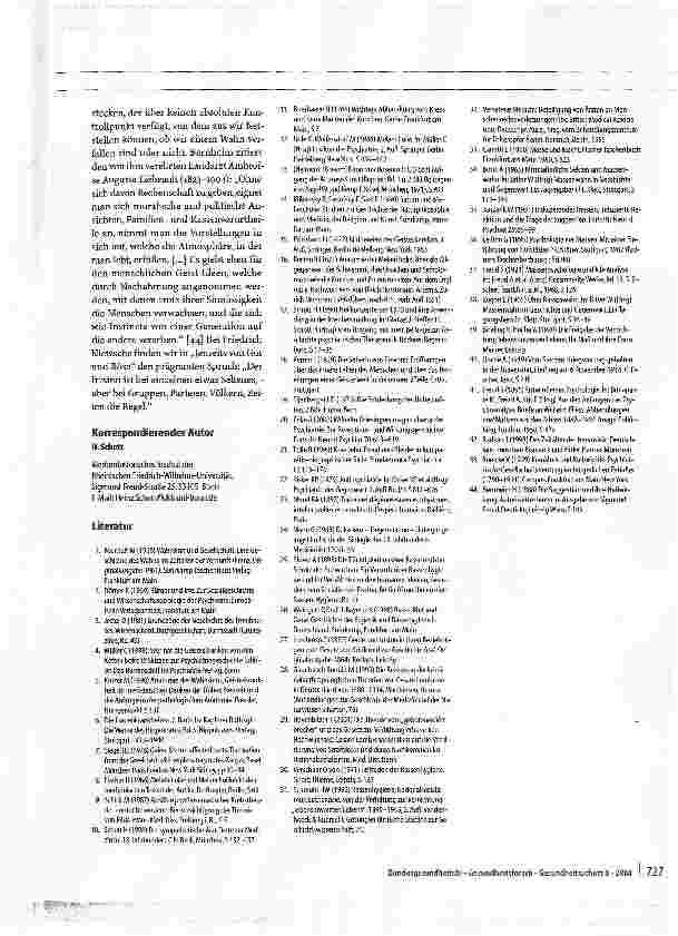 Vorschauseite 6: Zur Kulturgeschichte der Psychiatrie