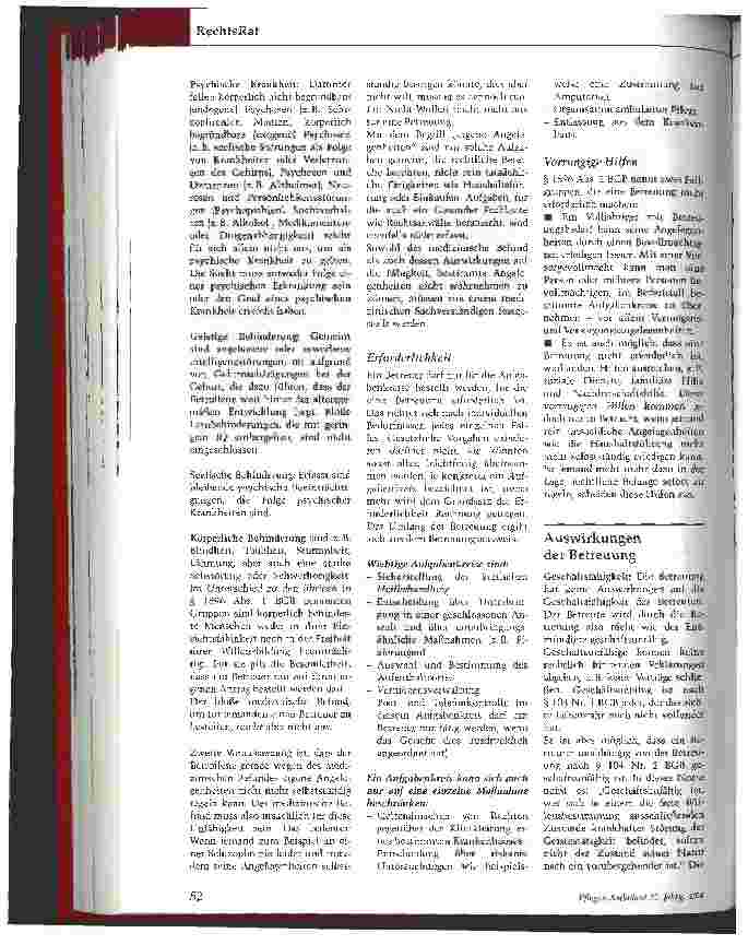 Vorschauseite 2: Die Entmündigung hat ausgedientGrundlagen der rechtlichen Betreuung, Teil 1