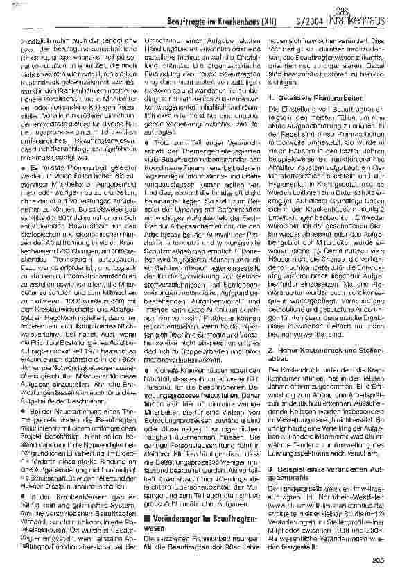 Vorschauseite 2: Beauftragte im Krankenhaus (XII) Neue Impulse für ein leistungsfähiges Beauftragtenwesen im Krankenhaus