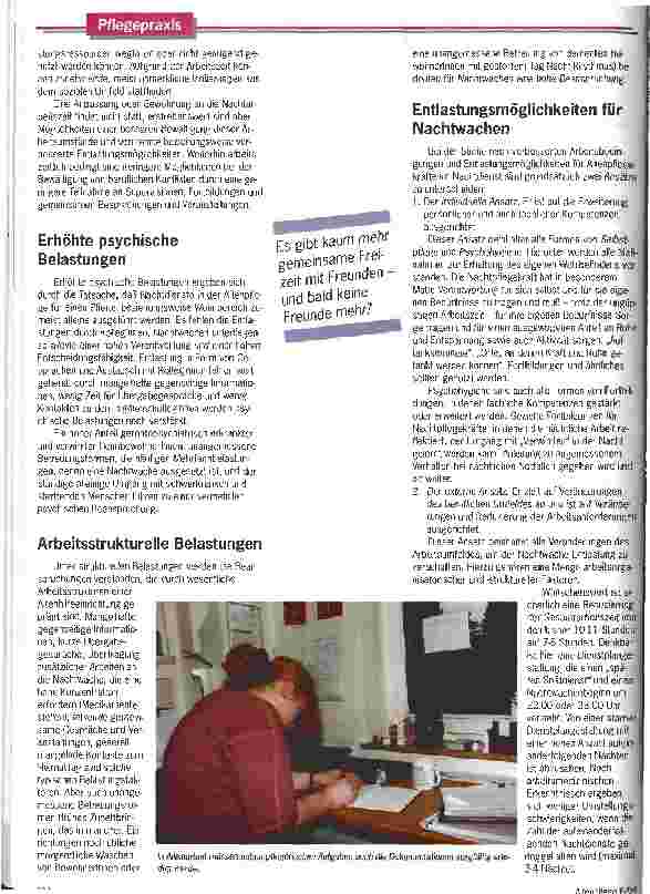 Vorschauseite 2: Einsam im Dunkeln Die harten Arbeitsbedingungen der Nachtwachen - müssen sie sein?