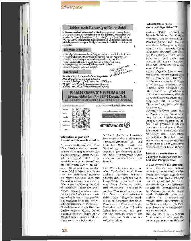 Vorschauseite 3: Epilepsie - Beratung und Information durch die Pflege