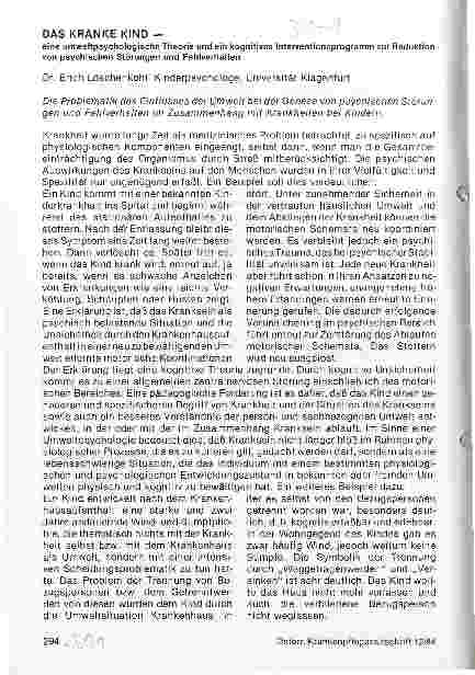 Vorschauseite 1: Das kranke Kind