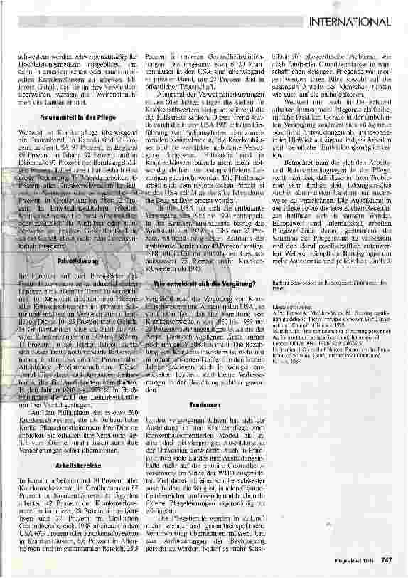 Vorschauseite 2: Krankenpflege weltweit Zur aktuellen Situation der Pflegeberufe