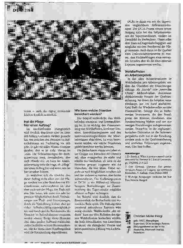 Vorschauseite 3: Wahrnehmen und Beschreiben. Dementia Care Mapping