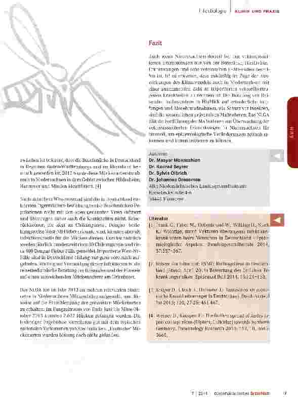 Vorschauseite 4: Vektorübertragene Infektionskrankheiten