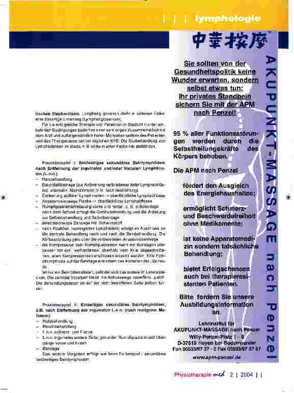 Vorschauseite 3: Behandlungstechniken und -vorschlage zur MLIKPE