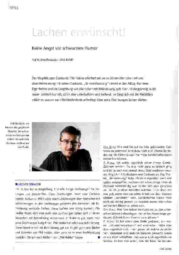 Vorschauseite 1: Keine Angst vor schwarzem Humor