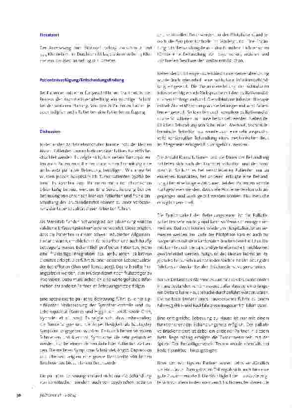Vorschauseite 4: Prospektive Beobachtungsstudie über die behandelten Patienten des Brücken dien st es der Region Surselva
