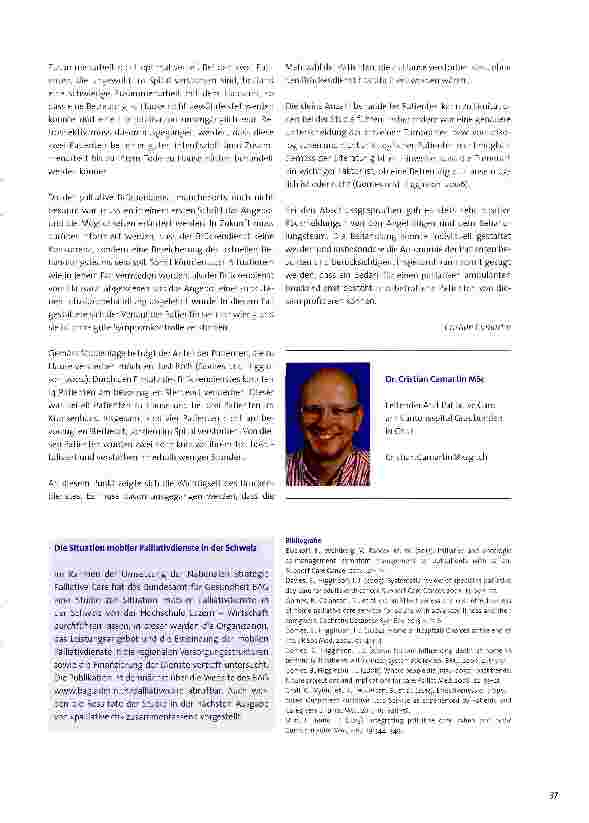 Vorschauseite 5: Prospektive Beobachtungsstudie über die behandelten Patienten des Brücken dien st es der Region Surselva