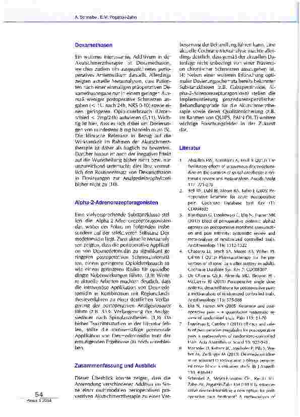 Vorschauseite 2: Adjuvantien in der Akutschmerztherapie