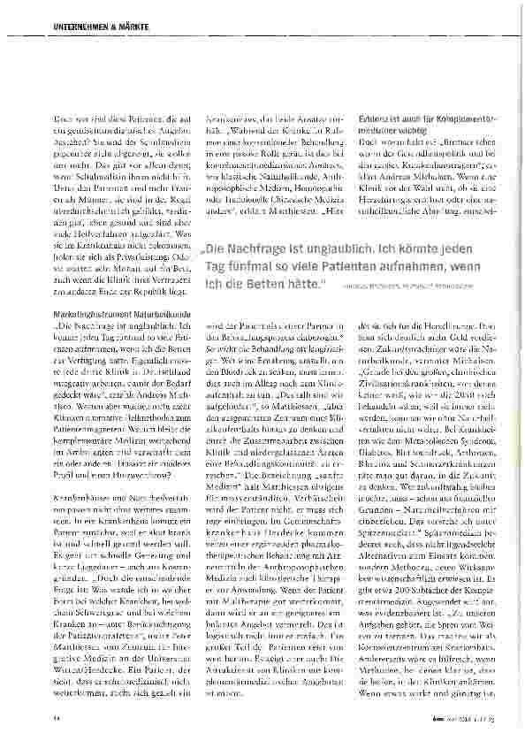 Vorschauseite 2: Patienten um Betten buhlen