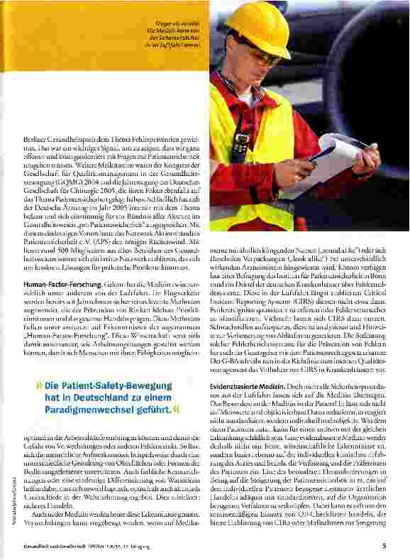 Vorschauseite 2: Mehr Sicherheit für Patienten