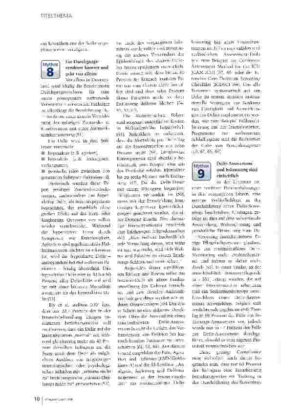 Vorschauseite 5: Die Mär von Sedierung und Delir
