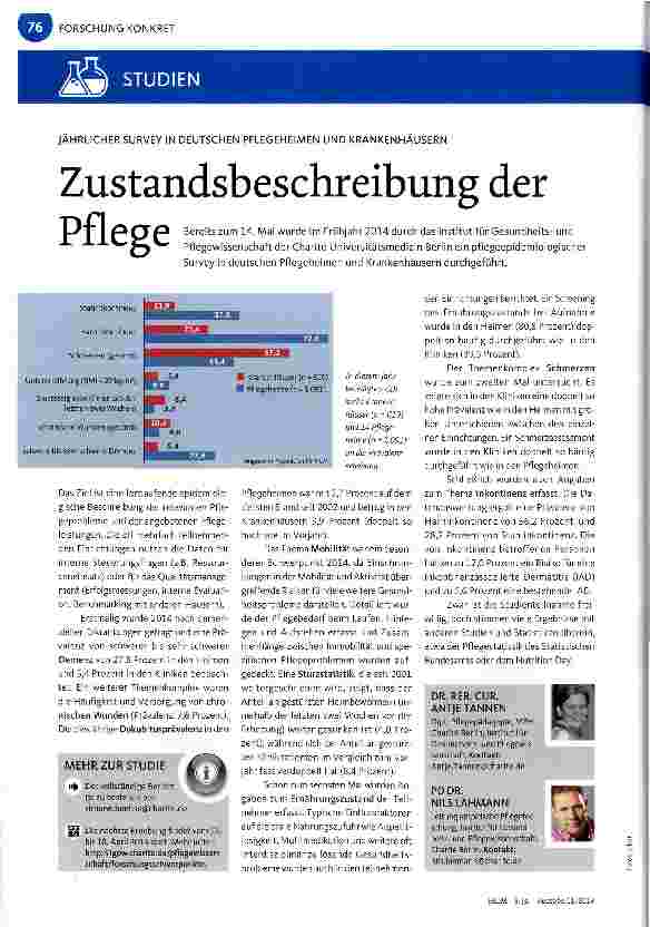 Vorschauseite 1: Zustandsbeschreibung der Pflege