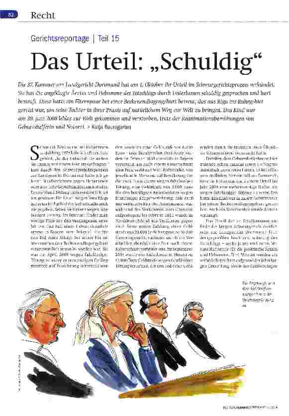 Vorschauseite 1: Gerichtsreportage Teil 15 Das Urteil: Schuldig u