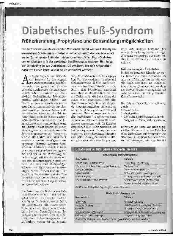 Vorschauseite 1: Diabetisches Fuß-Syndrom