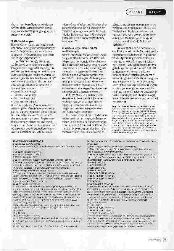 Vorschauseite 4: Einige KlarstellungenDIE GESUNDHEITS-UND KRANKENPFLEGEGESETZNOVELLE 2003 -AKTUELLE BERUFSRECHTLICHE ENTWICKLUNGEN UND OFFENE FRAGEN