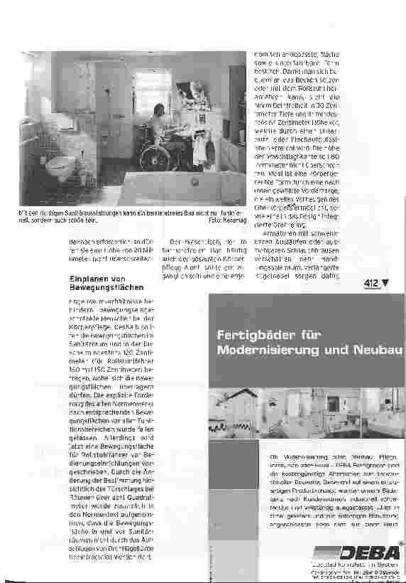Vorschauseite 2: Vereinfachte Norm für Sanitärräume