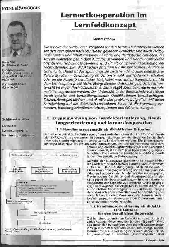 Vorschauseite 1: Lernortkooperation im Lernfeldkonzept