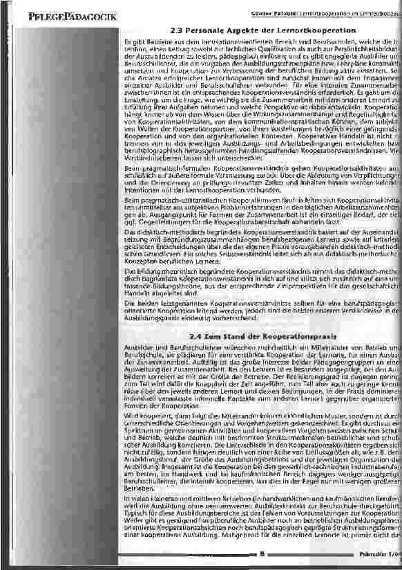 Vorschauseite 4: Lernortkooperation im Lernfeldkonzept