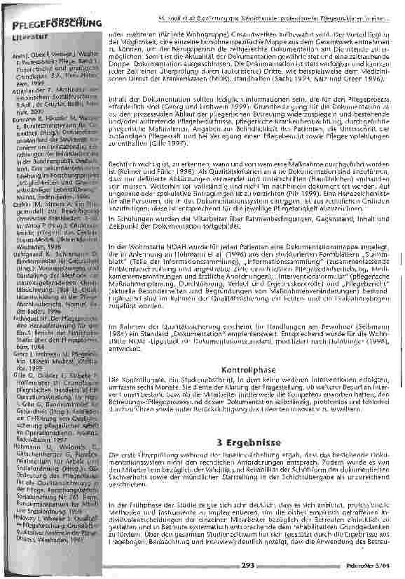 Vorschauseite 4: Etablierung qualitätssichernder professioneller Pflegestrukturen in einer vollstationären Wohnstätte Ergebnisse eines Forschungsprojektes