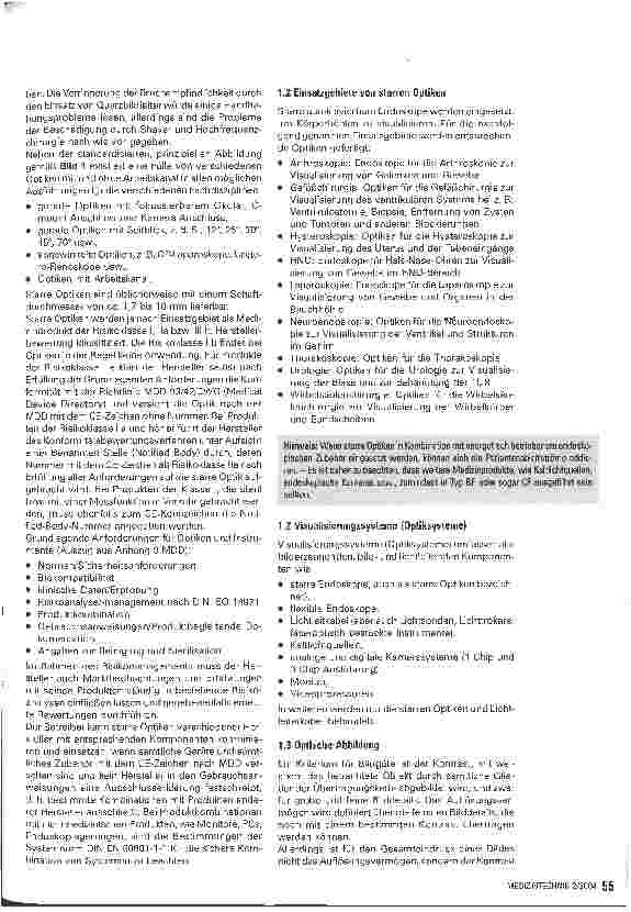 Vorschauseite 2: MPG und starre Optiken