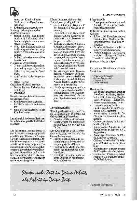 Vorschauseite 4: Weiterbildung für Krankenschwestern, Krankenpfleger, Kinderkrankenschwester und Kinderkrankenpfleger