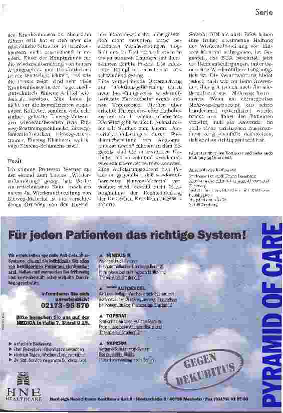 Vorschauseite 3: Hygiene und Umweltschutz im Krankenhaus 4.Folge:Pro+Contra Wiederauf bereitung von Einmalartikeln, kritische Anmerkungen zum Forum Heidenhm